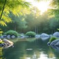 créez une atmosphère apaisante dans votre jardin grâce à une déco extérieure zen avec bassin d’eau et bambou. découvrez nos conseils pour transformer votre espace extérieur en véritable havre de paix.