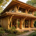 découvrez comment construire une maison écologique en bambou avec une structure porteuse solide et un bardage naturel traité moso, alliant durabilité et esthétique.
