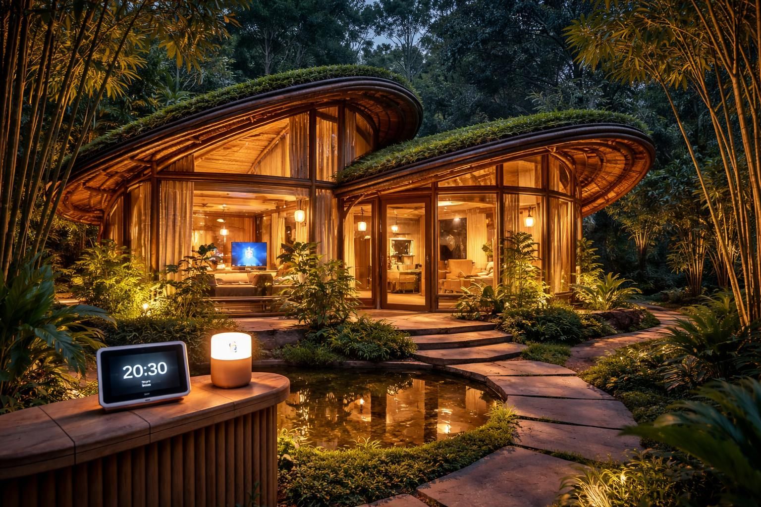 découvrez comment intégrer la domotique écologique dans un habitat en bambou grâce à google nest et philips hue pour un confort intelligent et respectueux de l'environnement.